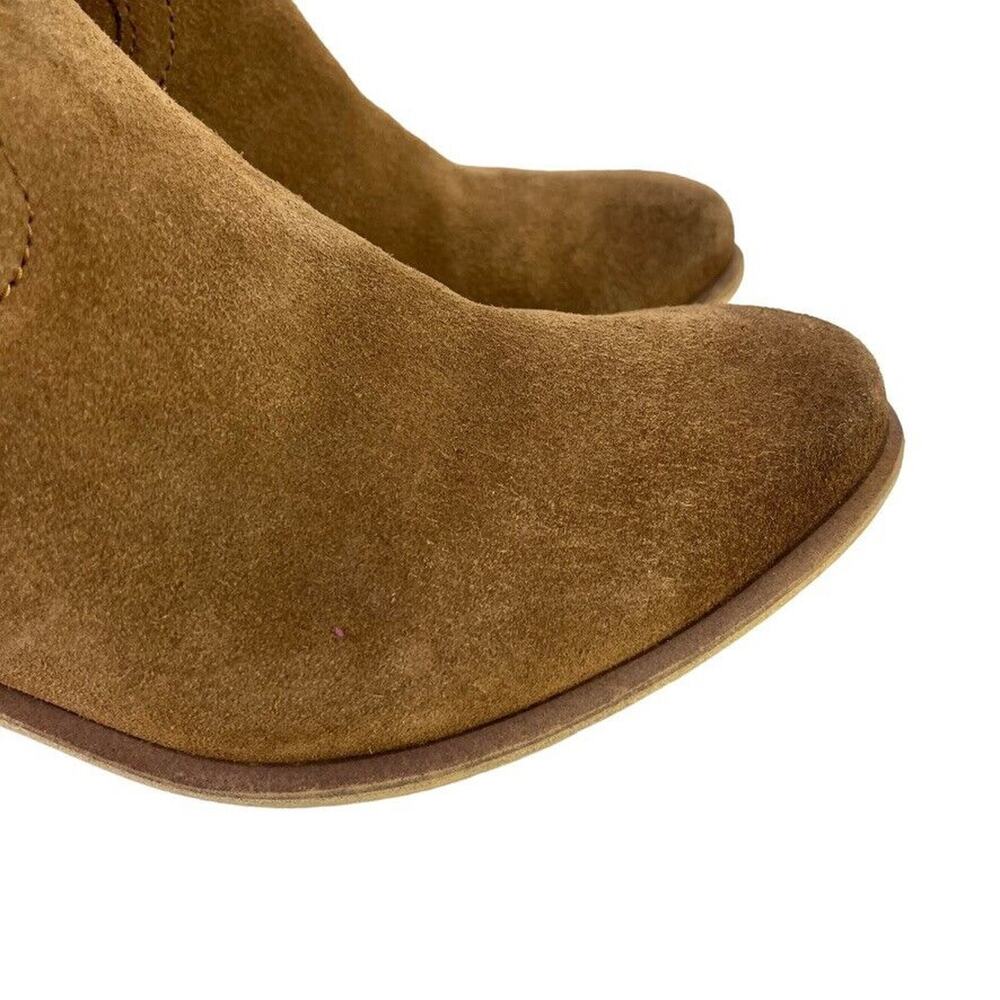 BP Womens Brice Brown Suede Leather Pull On Ankle Boots Booties Shoes sz 9 - Picture 9 of 16